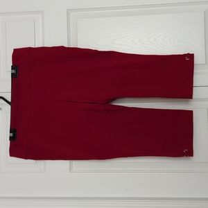 Ricki's Size XL (fits like size 14-16), red dressy capris, pull-on style
